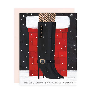 Santa Is A Woman Card