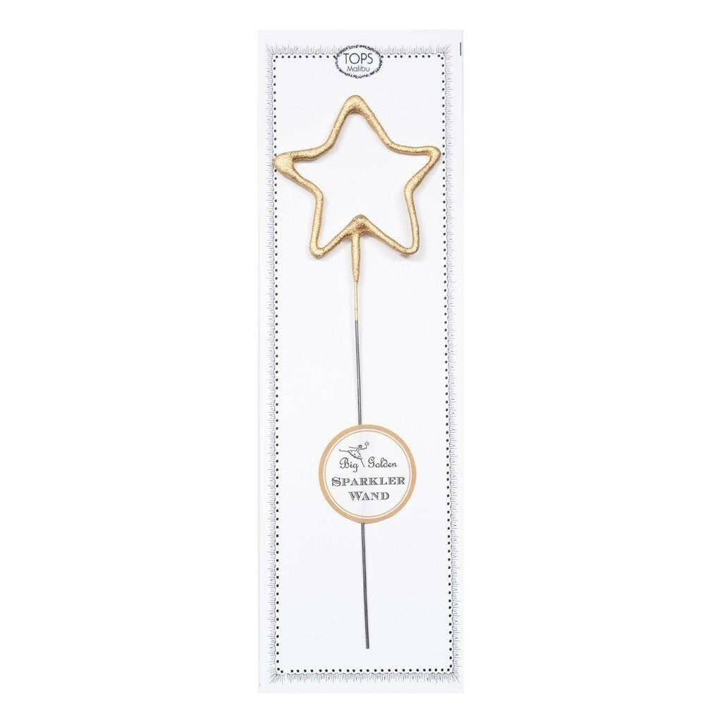 Big Golden Sparkler Wand Star - Box Turtle