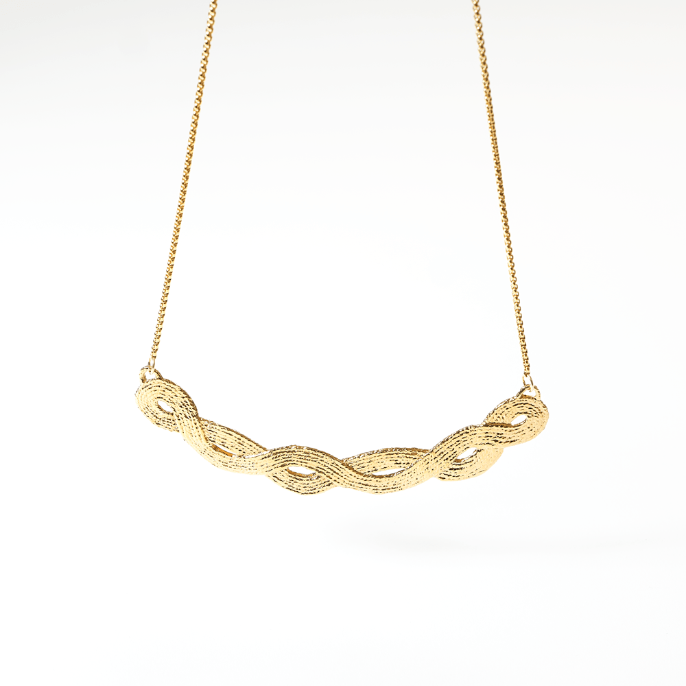 Braid Necklace - Box Turtle