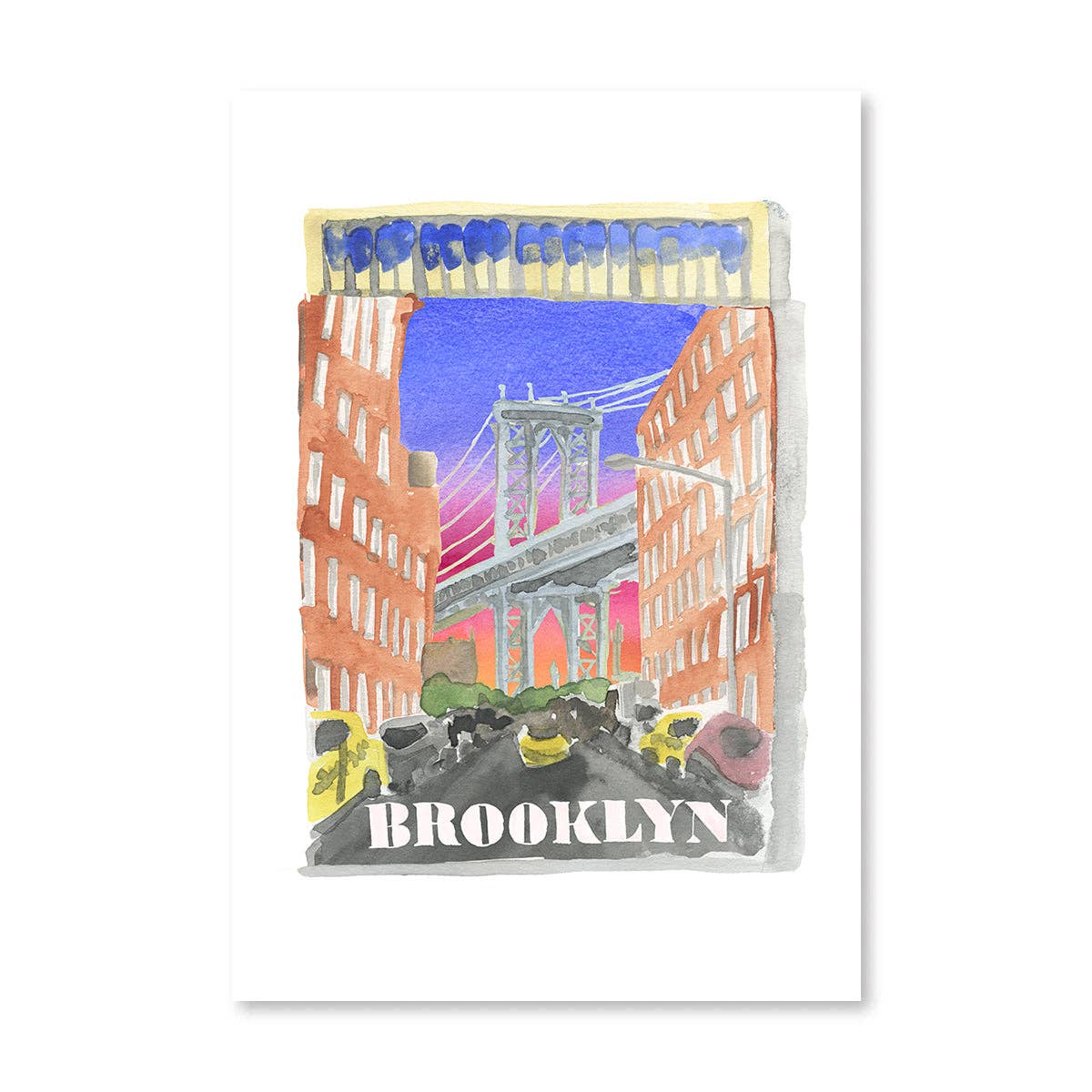 Brooklyn Matchbook Print - Box Turtle