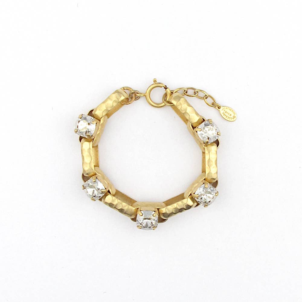 Sculpted Crystal Bracelet