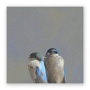 Swallow Pair Wood Wall Art