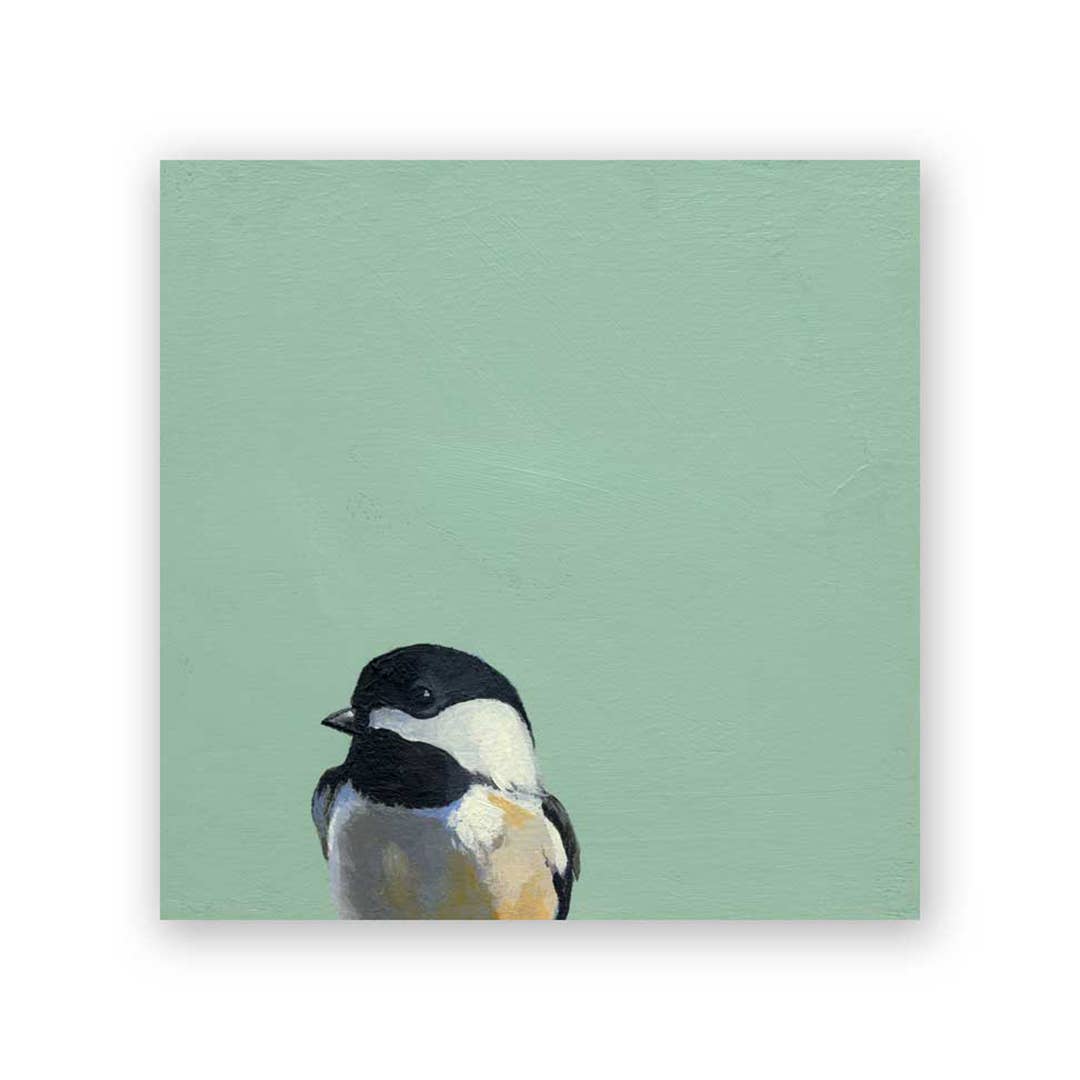 Chickadee Wood Wall Art - Box Turtle