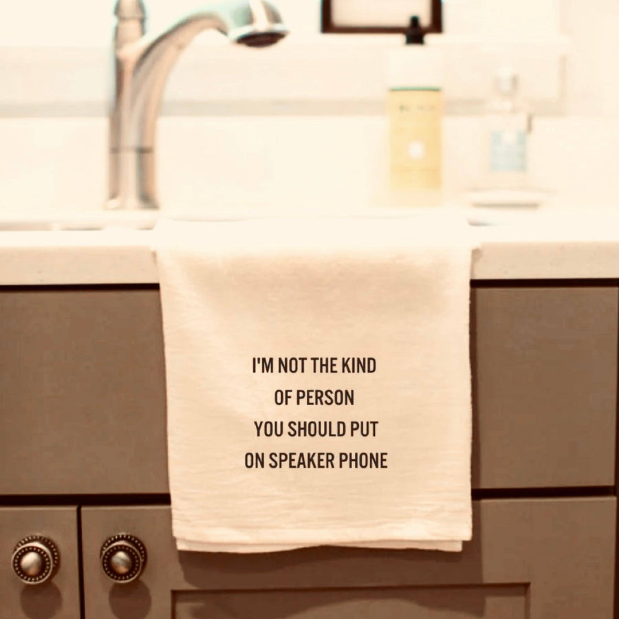 Speaker Phone Tea Towel
