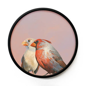 Pair of Cardinals Wood Wall Art