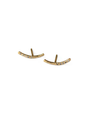 Swoosh Studs-Gold