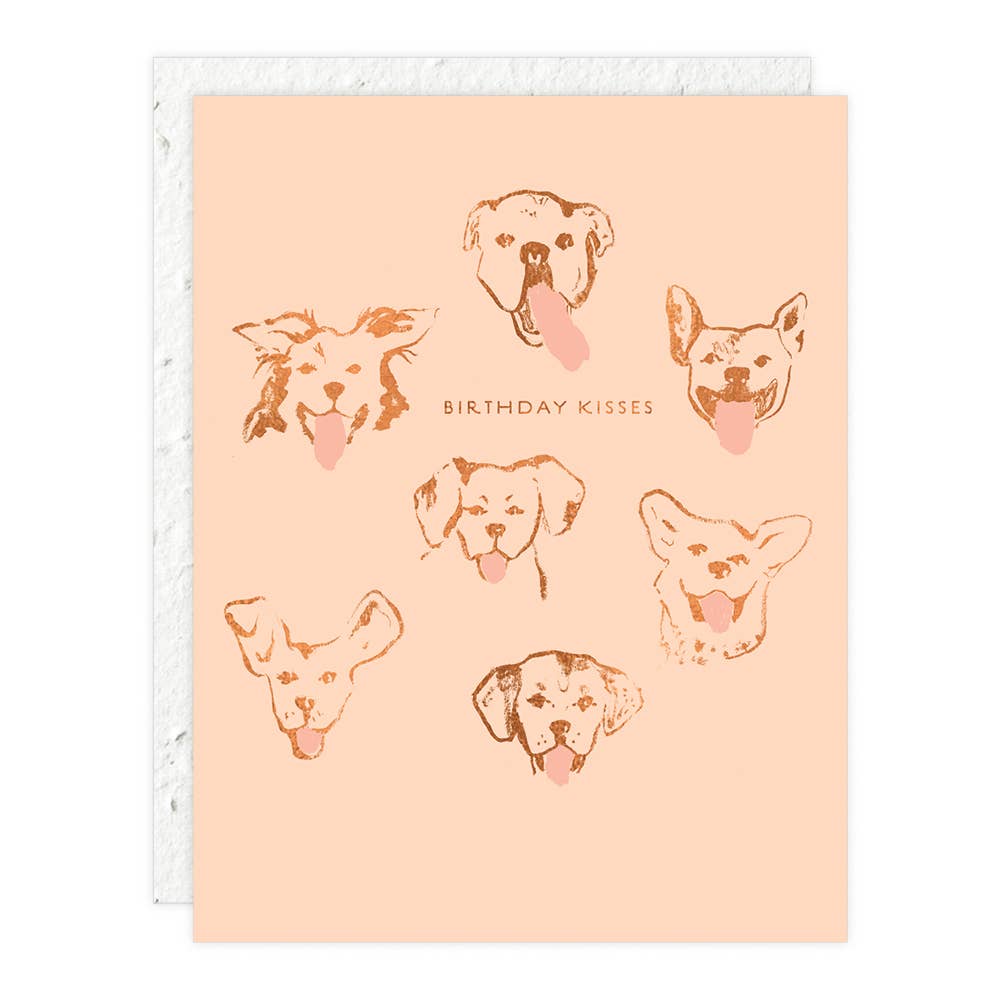 Dog Kisses - Birthday Card