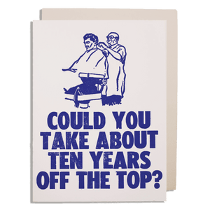 Off the Top Greeting Card