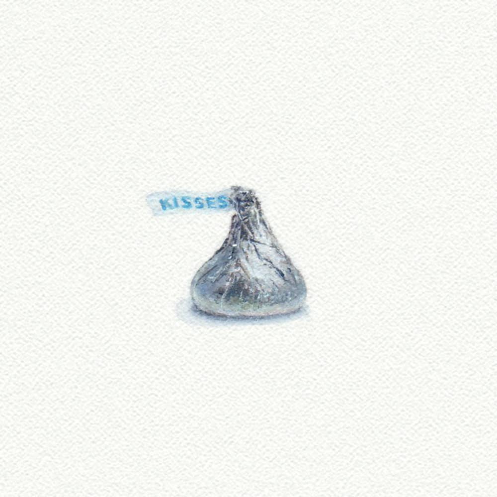 Hershey's Kiss Miniature Watercolor Print - Box Turtle
