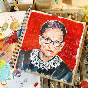 RBG Print by Emily Wood