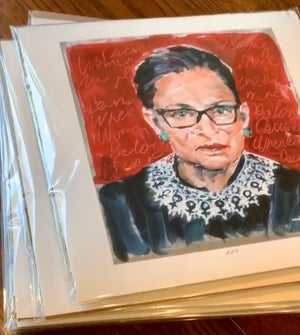 RBG Print by Emily Wood