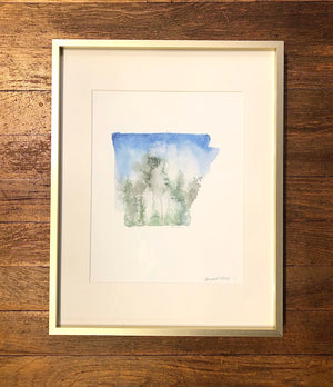 Emily Wood State Tree Watercolor Prints