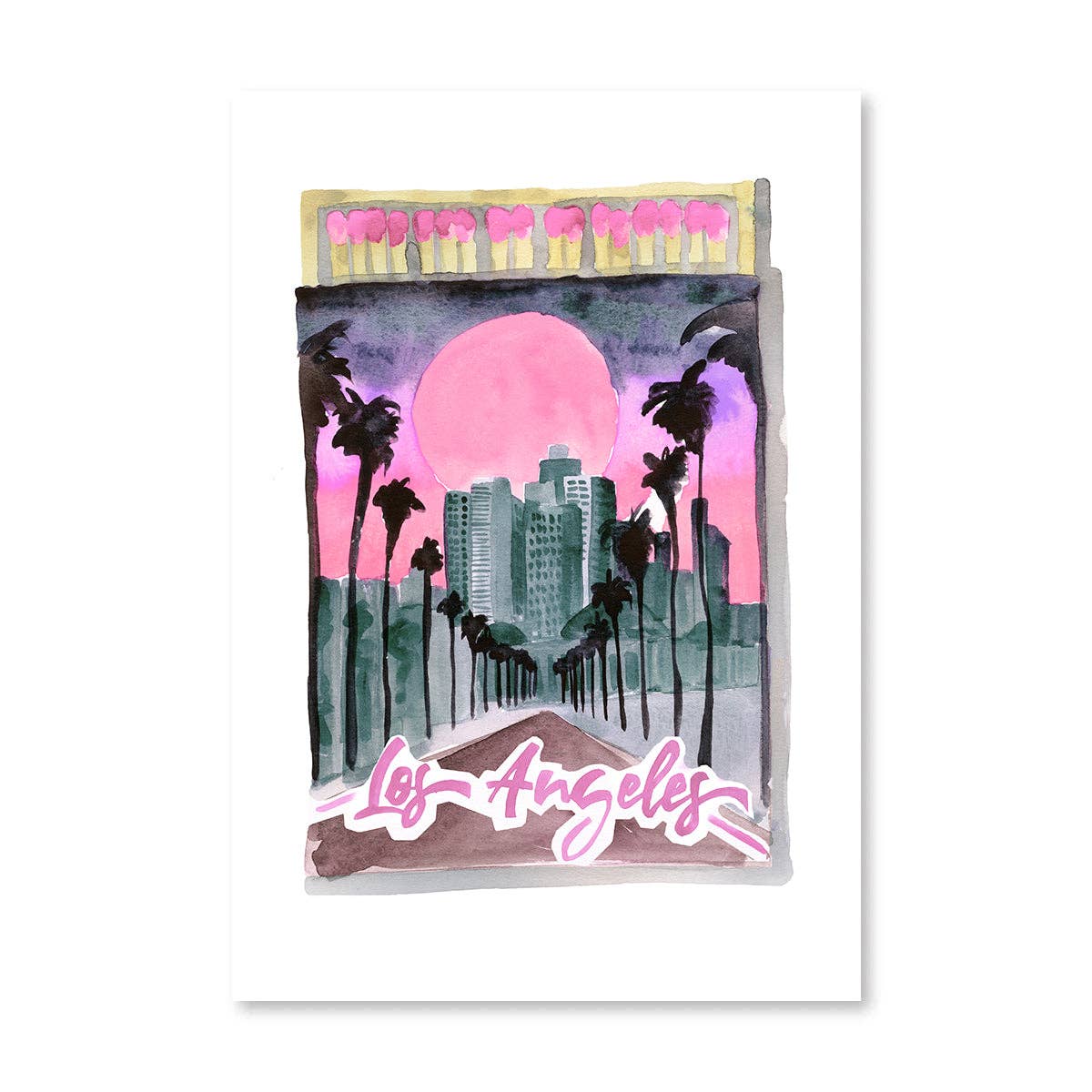 Los Angeles Matchbook - Box Turtle