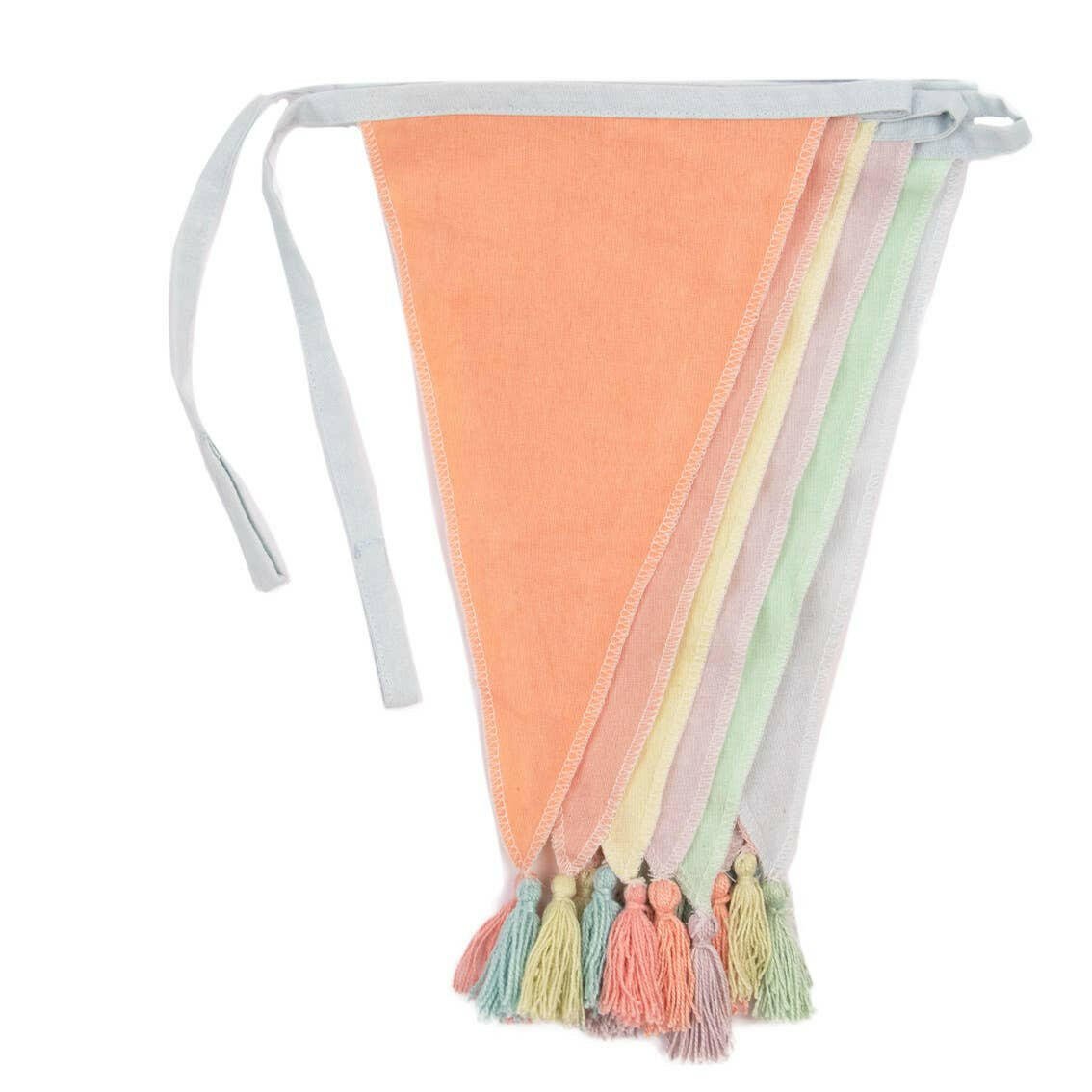 Pastel Fabric Bunting - 10ft - Box Turtle