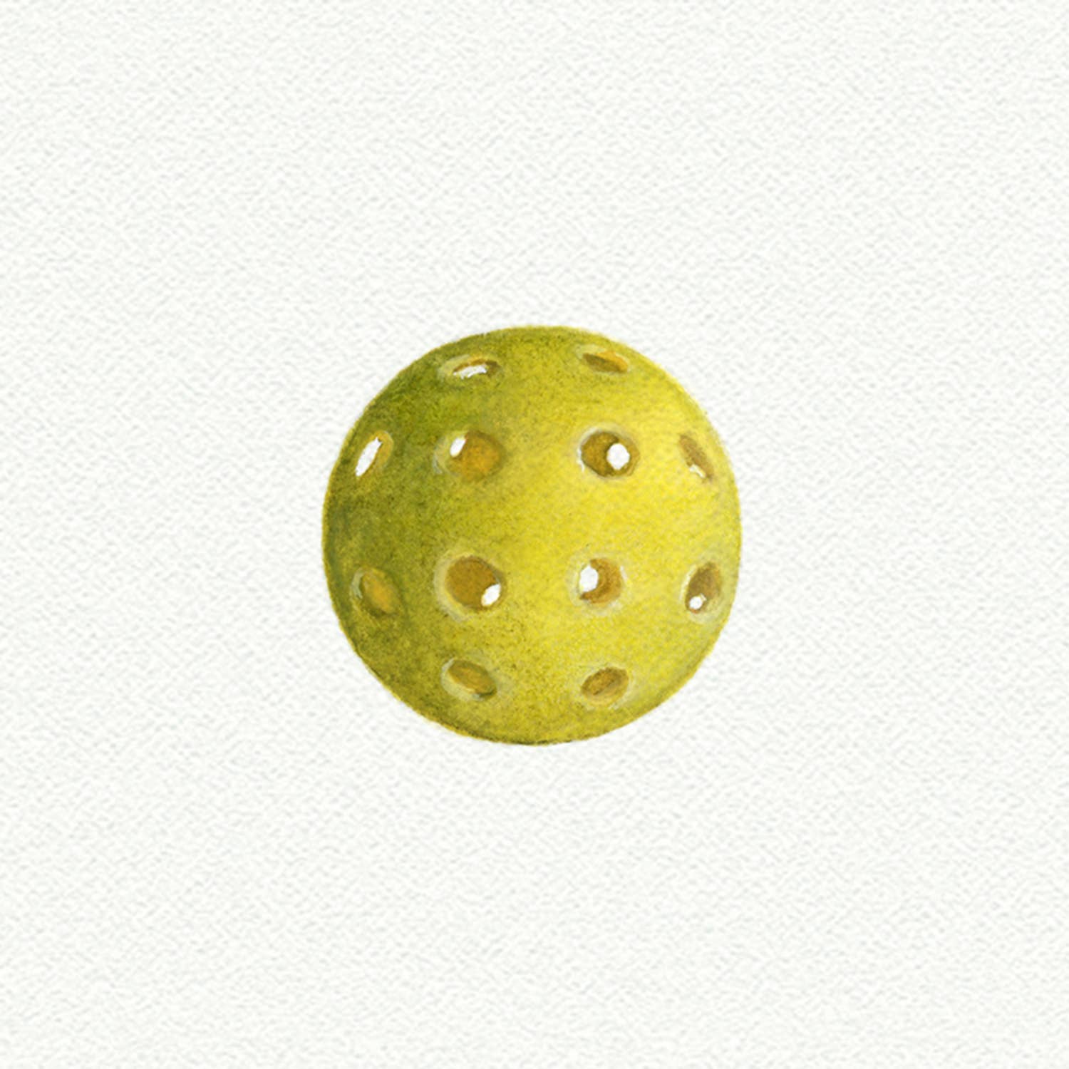 Pickleball Miniature Watercolor Print - Box Turtle