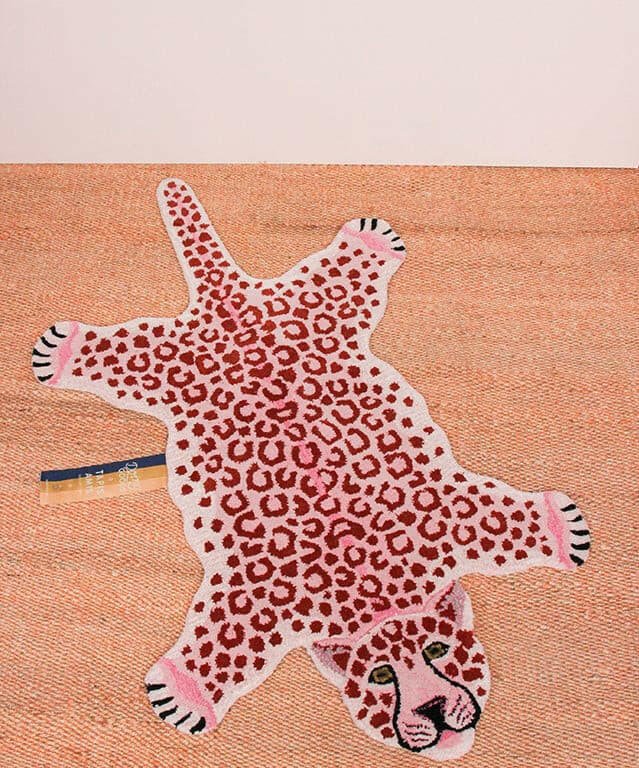Pinky Leopard Rug - Box Turtle