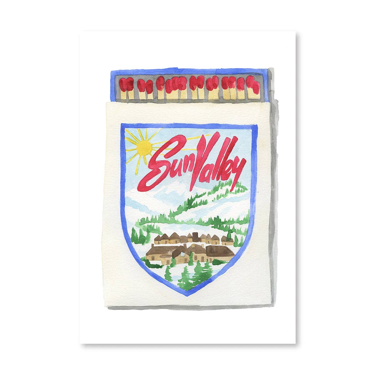 Sun Valley Idaho Matchbook - Box Turtle